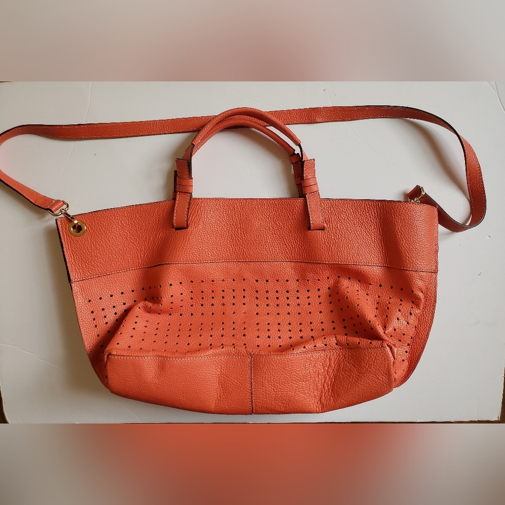 Vittoria Napoli Coral leather tote bag cross body bag